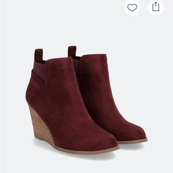DV by Dolce Vita Burgundy Ankle Booties - Picture 1 of 12